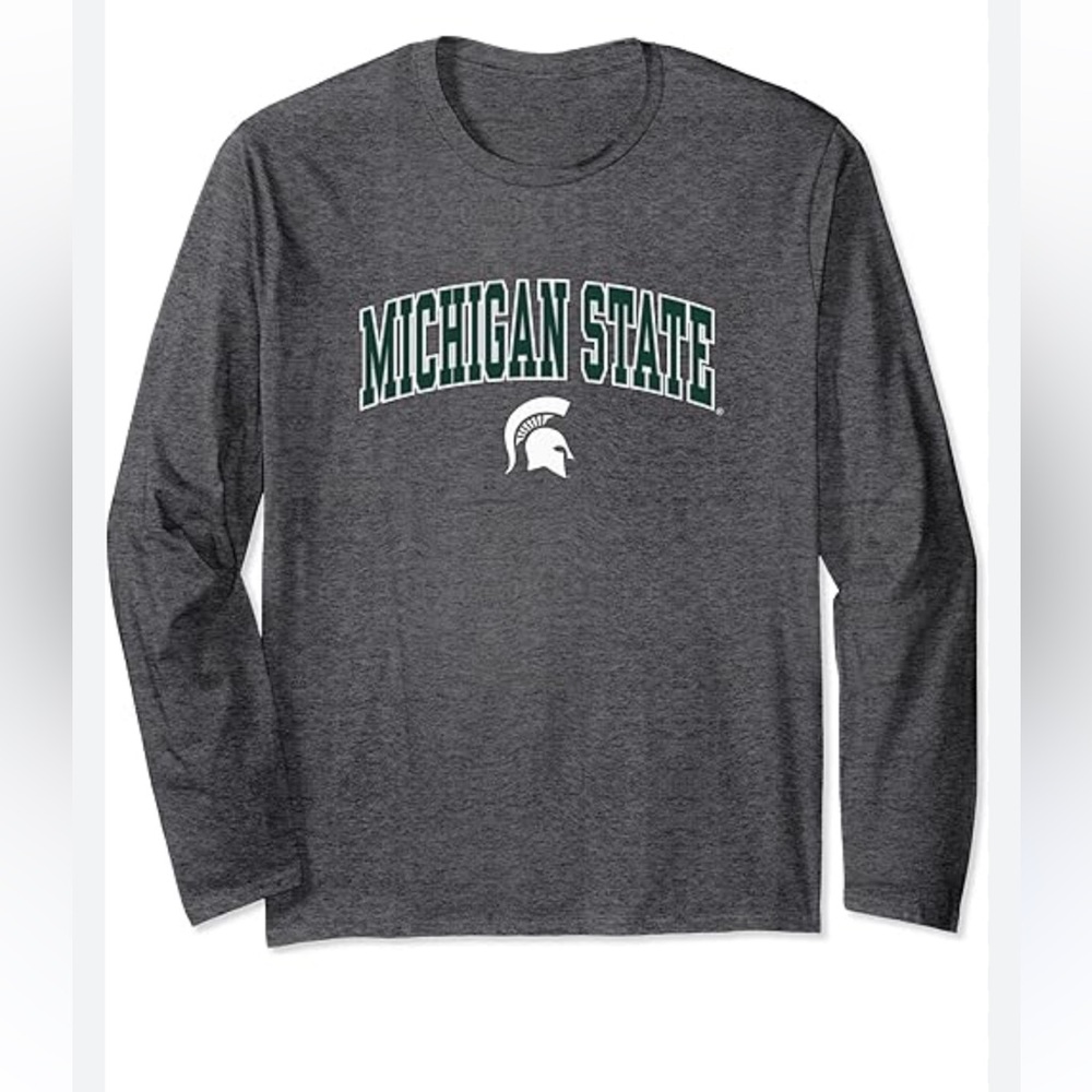 Michigan State Spartans Fanatics Top of the World Arch Over Dark Heather NWT